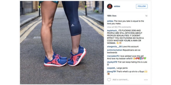 Haber | Adidasn Sevgililer Gnnde Instagram kullanclarn ikiye blen paylam