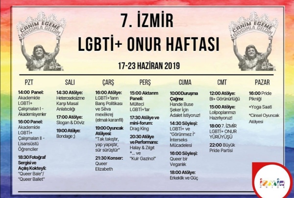Haber | 7. zmir LGBT+ Onur Haftas Program  Akland!